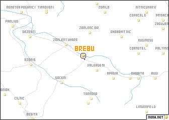 map of Brebu