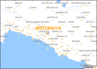 map of Breccanecca