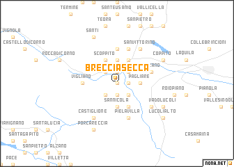 map of Brecciasecca