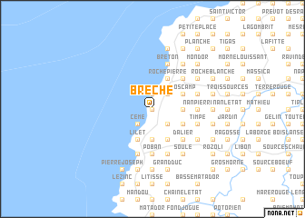 map of Brèche