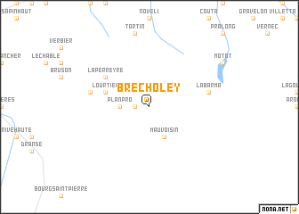 map of Brecholey