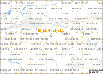 map of Brechtefeld