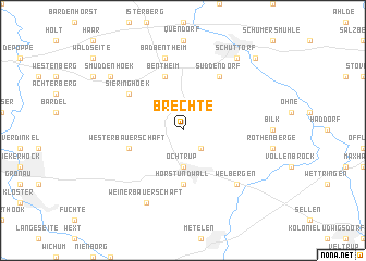 map of Brechte