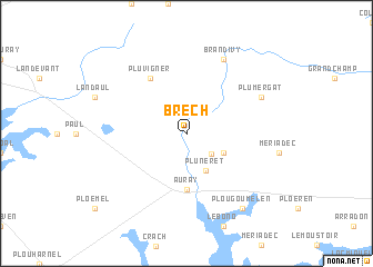 map of Brech