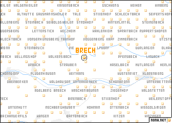 map of Brech