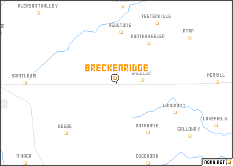 map of Breckenridge