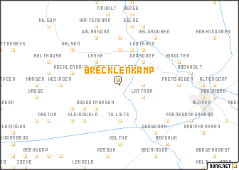 map of Brecklenkamp