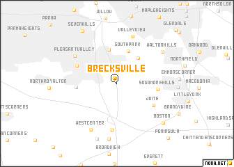 map of Brecksville