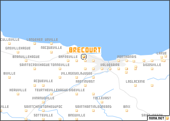 map of Brécourt