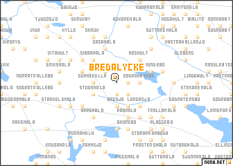 map of Bredalycke