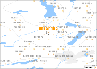 map of Bredared