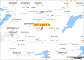 map of Bredared