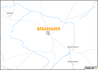 map of Bredasdorp