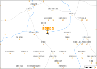 map of Bréda