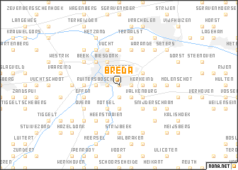 map of Breda