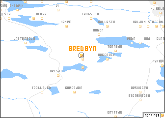 map of Bredbyn