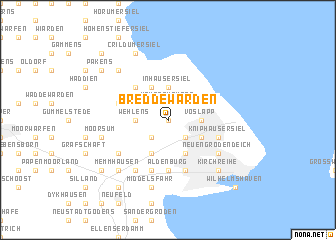 map of Breddewarden