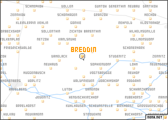 map of Breddin