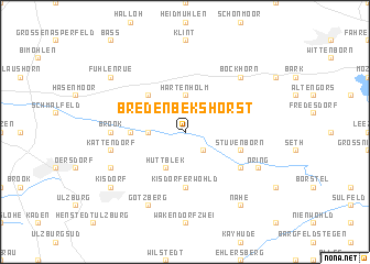 map of Bredenbekshorst