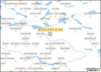 map of Bredereiche