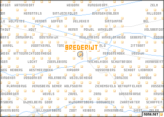 map of Brede Rijt