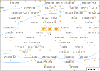 map of Bredevad