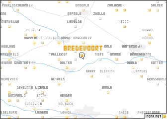 map of Bredevoort