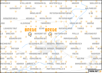 map of Brede
