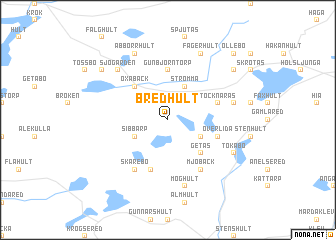 map of Bredhult