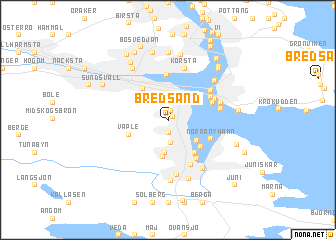 map of Bredsand