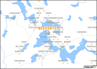 map of Bredsäter