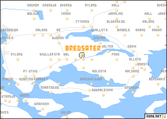 map of Bredsäter