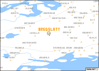 map of Bredslätt