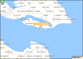 map of Bredsten