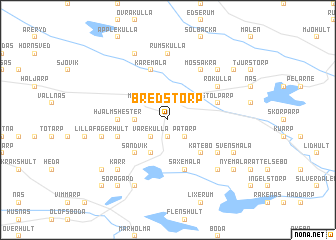 map of Bredstorp