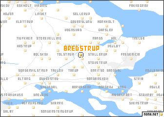 map of Bredstrup