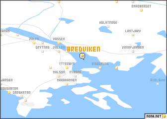 map of Bredviken