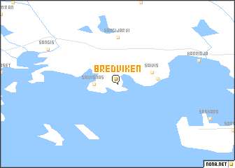 map of Bredviken