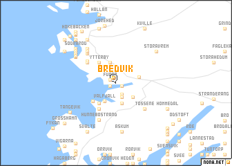 map of Bredvik