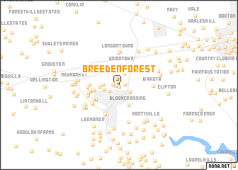 map of Breeden Forest