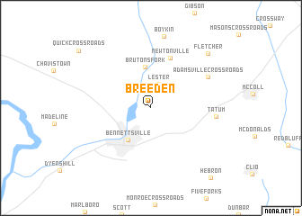 map of Breeden