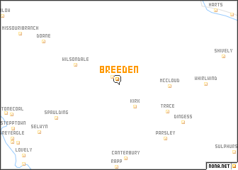 map of Breeden