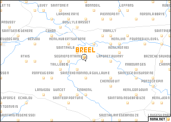 map of Bréel
