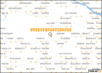 map of Breese an der Göhrde