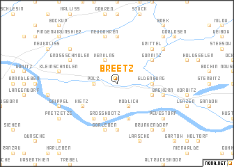 map of Breetz