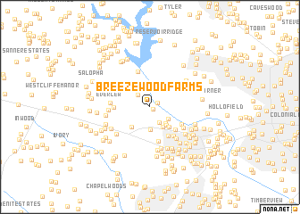 map of Breezewood Farms