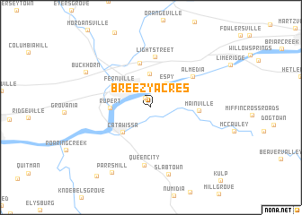 map of Breezy Acres