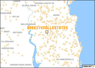 map of Breezy Knoll Estates