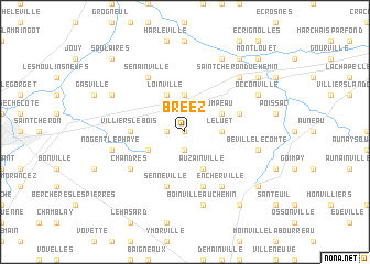 map of Bréez