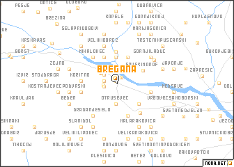 map of Bregana